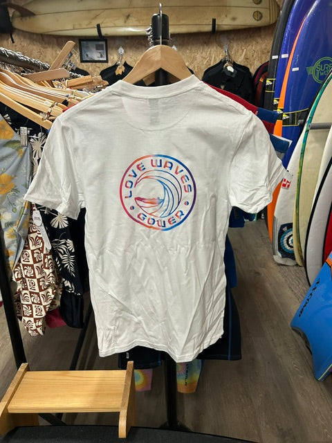Love waves Fluro print tee shirt