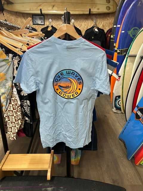 Love waves Fluro print tee shirt