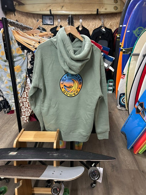 Love Waves Fluro print Hoodie