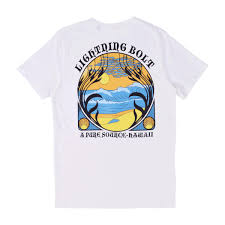 Lightning Bolt Pure Source Pocket Tee - White