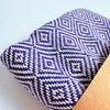 WeaviCo Diamond Turkish Towel with End Border – 100% Cotton
