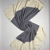 WeaviCo Diamond Turkish Towel with End Border – 100% Cotton
