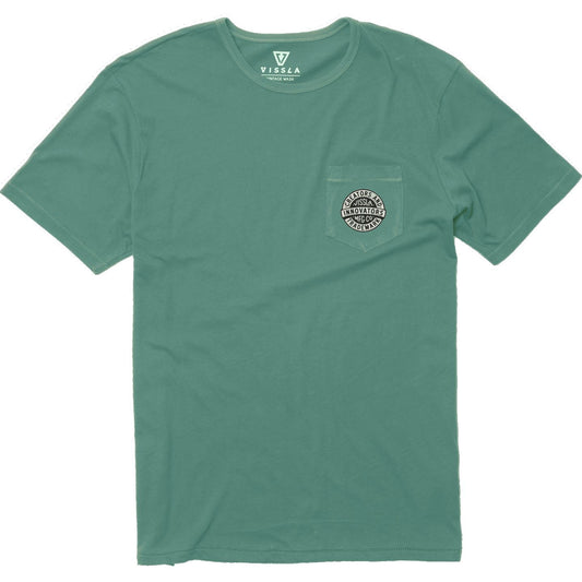 Vissla Creators Badge Organic PKT Tee - Pine