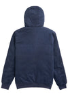 Back view of Vissla Phoenix Jacket in Dark Naval with hood.