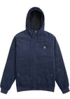 Vissla Phoenix Jacket in Dark Naval with hood and front zipper.