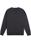 Back view of Vissla Vibration Hemp Crew Fleece in Phantom.