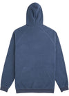 Vissla Costa Eco Polar Hoodie in Dark Naval, back view showcasing hood and design.