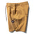 Vissla Solid Sets 18.5" boardshort in gold coral, front view.