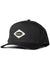 Vissla Sevens Hat in black with diamond logo patch on the front.