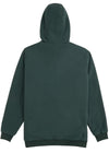 Vissla Eco-zy Polar Zip Hoodie Fleece in evergreen, back view.