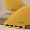 Deflow Palm twin fin - full  tab - mustard