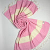 WeaviCo Diamond Turkish Towel with End Border – 100% Cotton