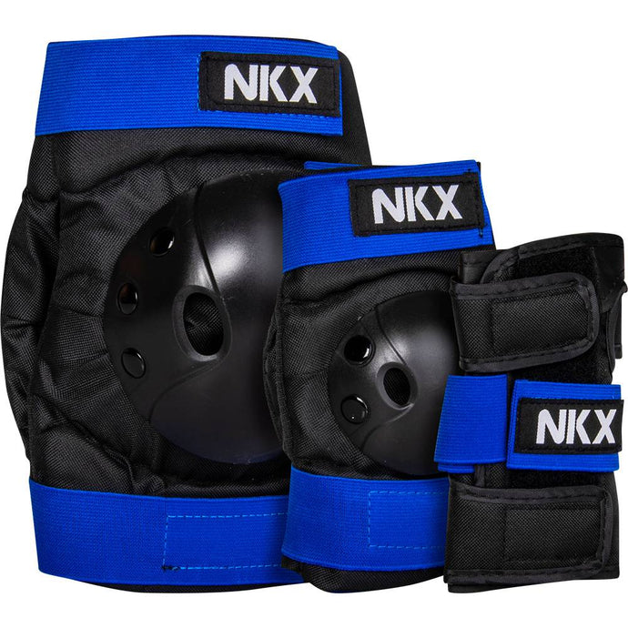 NKX kids 3-Pack Pro Protective Gear - black/blue