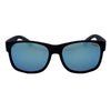 I-Sea Seven Seas sunglasses with black frame and blue mirror polarized lenses.