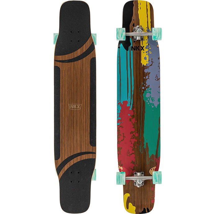 NKX Vegas Dancing Longboard - teak/green