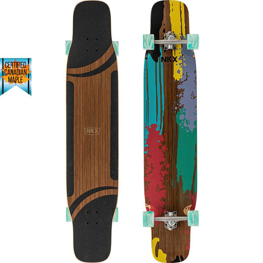 NKX Vegas Dancing Longboard - teak/green