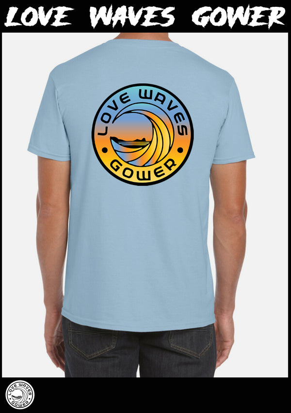 Love waves Fluro print tee shirt