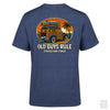 'Stacked and Stoked' T-Shirt - Heather Navy