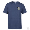 'Stacked and Stoked' T-Shirt - Heather Navy