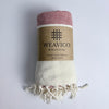 WeaviCo Diamond Turkish Towel with End Border – 100% Cotton