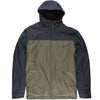 Vissla Vinnny Jacket in olive with hood and dual-tone design.