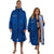 Annox Change Robe LS in navy blue with hood and fleece lining.