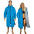 Annox Change Robe LS Blue, unisex waterproof poncho with fleece lining.