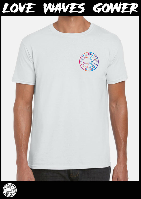 Love waves Fluro print tee shirt