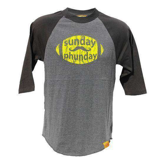 Team Phun Sunday phunday raglan tee - grey