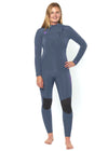 Sisstrevolution 7 Seas 5/4 chest zip full wetsuit - solid blue moon