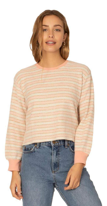 Sisstrevolution On The Flip Side Pullover - Peach