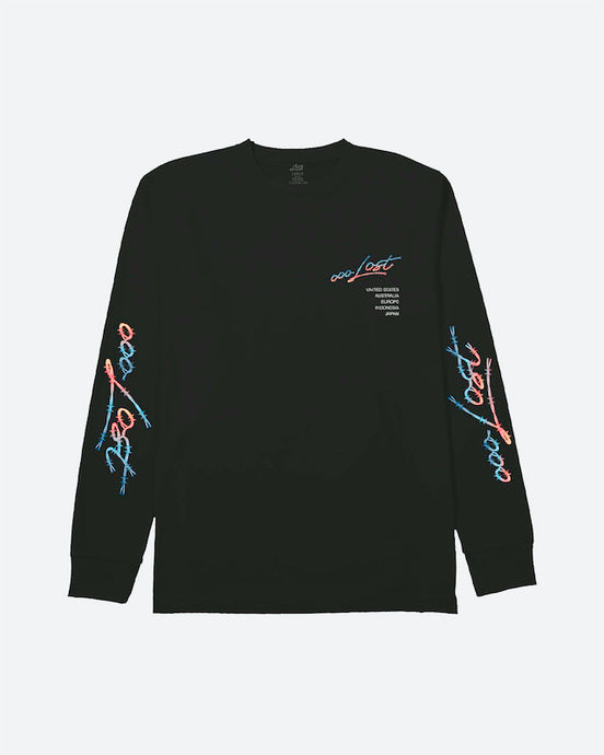 Lost Dangerous Long Sleeve Tee Black