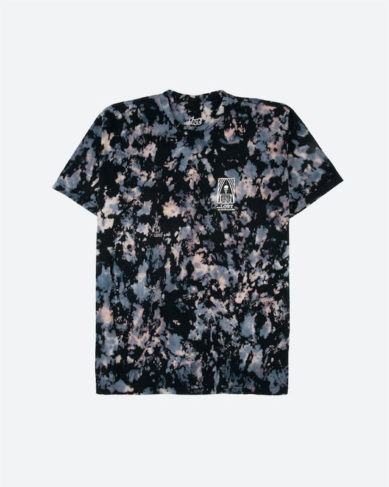 Lost Clasher Wash Tee Denim Blue Tie Dye