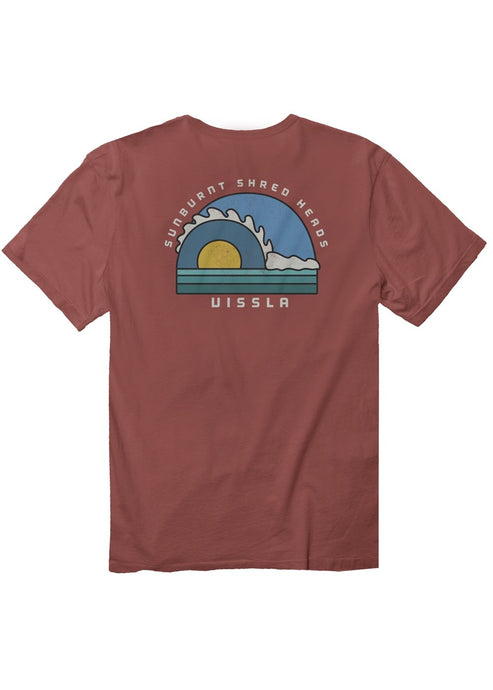 Vissla Tubez Organic Tee - Rusty Red