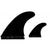 DEFLOW E2K FUT- thruster fins - full tab- black