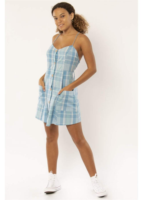 Sisstrevolution maria mini dress - baja blue