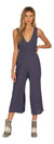 Amuse society Port woven jump suit - indigo