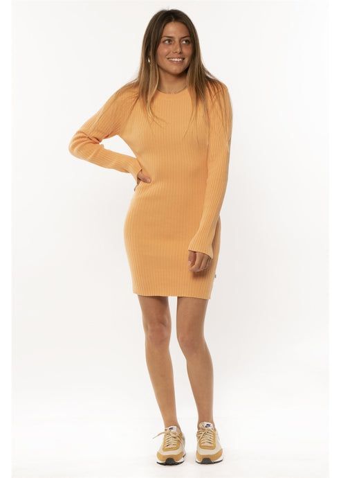 Sisstrevolution Hidden Cove Ls Knit Dress - sorbet