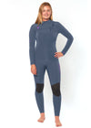 Sisstrevolution 7 seas 4/3 chest zip wetsuit - solid blue moon