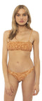 Amuse society Bee Bandeau bikini top / coral sand