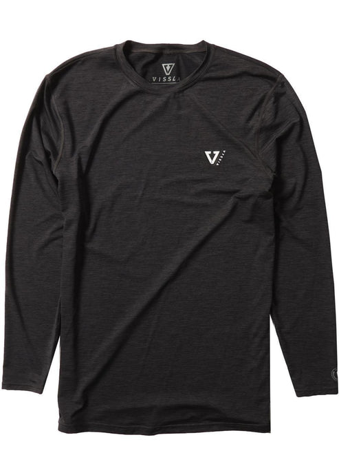 VIssla Twisted Eco L/S Lycra - black heather