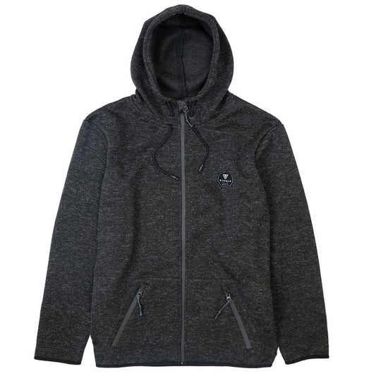 Vissla Shepen Zip Hood Fleece - Charcoal