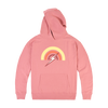 Lightning bolt rainbow hoodie -ash rose