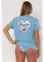 Sisstr Heart Ss Knit Tee -ocean