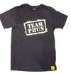 team phun stencil logo tee shirt - black