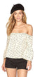 Amuse society CHAPELLE WOVEN top / casa blanca