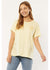 Sisstrevolution All Day Knit Tee -Lemon