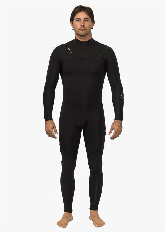 Vissla New Seas 4-3 U-Zip Wetsuit, BLK