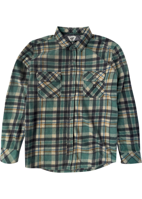 Vissla Eco-Zy LS Polar Flannel- Smokey Jade