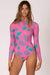 Sisstrevolution Brit one piece swimsuit - pop pink